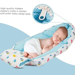 Mommers Newborn Baby Carrier Hands-On 2-in-1 Baby Carrier Cum Sleeping Bag/Sling Bag with Comfortable Head Support & Straps for 0-18 Months Baby (Pink), Infant