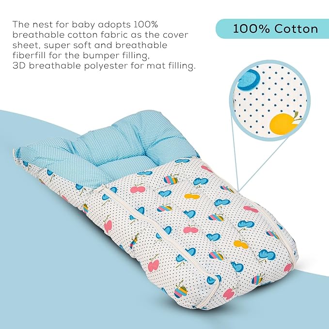 Mommers Newborn Baby Carrier Hands-On 2-in-1 Baby Carrier Cum Sleeping Bag/Sling Bag with Comfortable Head Support & Straps for 0-18 Months Baby (Pink), Infant - Image 2