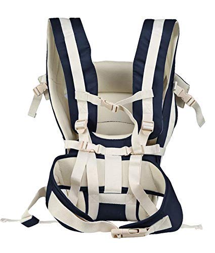 Antil's Baby Carrier Bag/Adjustable Hands Free 4 in 1 Baby/Baby sefty Belt/Child Safety Strip/Baby Sling Carrier Bag/Baby Back Carrier Bag (Navy Blue) Front Carry Facing - Image 2
