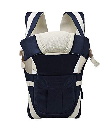 Antil's Baby Carrier Bag/Adjustable Hands Free 4 in 1 Baby/Baby sefty Belt/Child Safety Strip/Baby Sling Carrier Bag/Baby Back Carrier Bag (Navy Blue) Front Carry Facing - Image 4